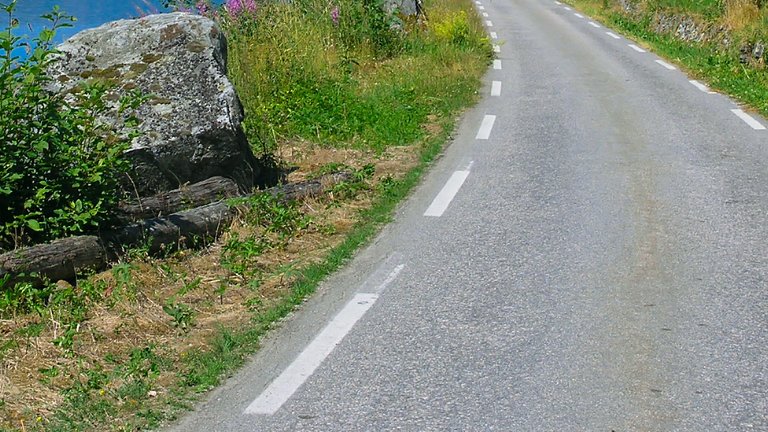 Må man lægge store sten langs vejen  for at forhindre bilister i at parkere?