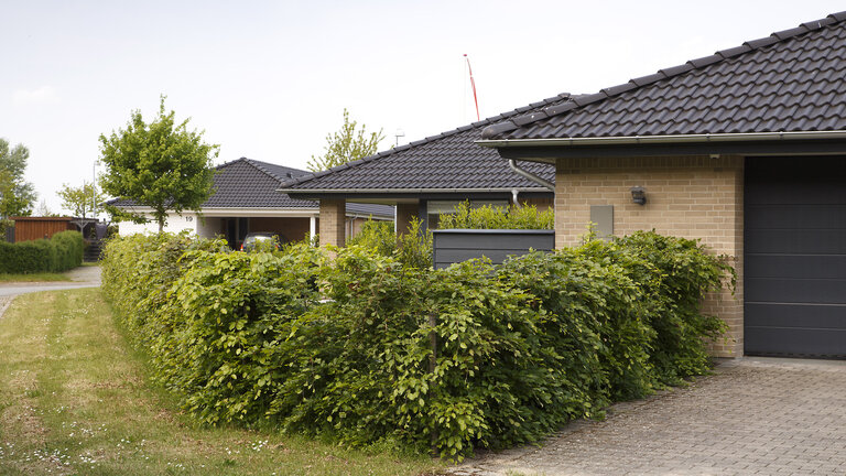 Nybygget hus i nybygget område