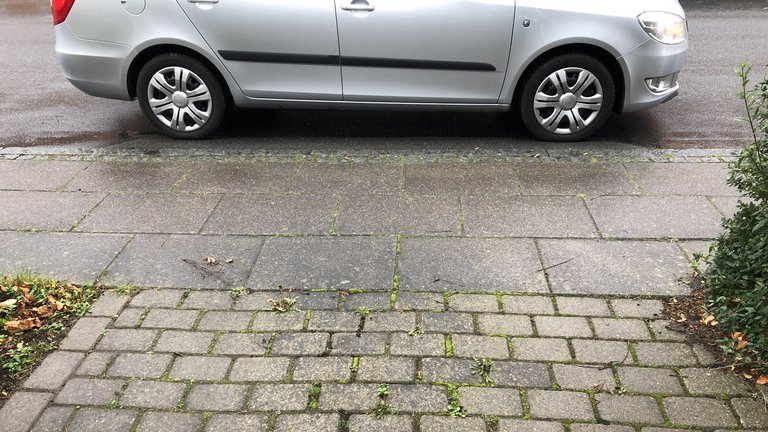 Parkering foran egen indkørsel er ulovligt Foto Malte Abildgaard Christensen