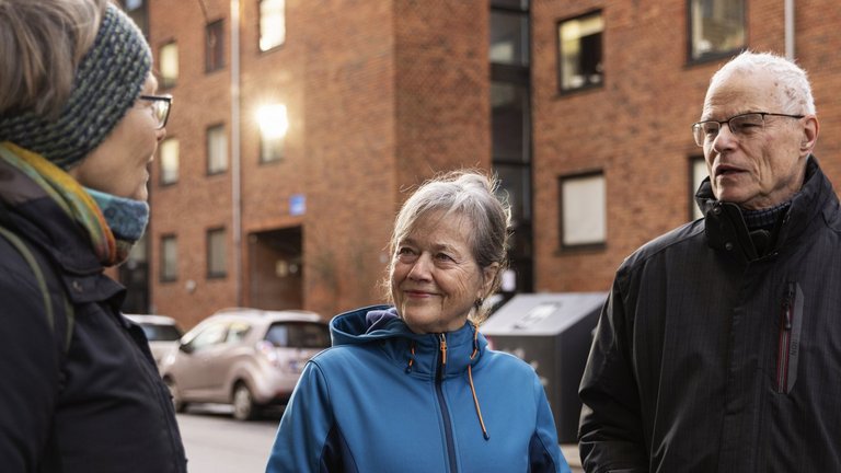 Beboere i naboforeningen Murergården